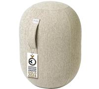 VLUV® Kapsu Stov Tabouret d'équilibre ergonomique avec poignée de transport et protection anti-basculement - Housse en tissu lavable - Beige - Taille M