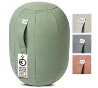 VLUV® KAPSUL SOVA Balance-Capsule [Respirante avec poignée de transport et protection contre le roulement] Housse en tissu lavable | Tabouret ergonomique | Tabouret de bureau | Tabouret pivotant |