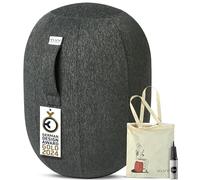 VLUV® KAPSUL STOV Capsule d'équilibre [Respirante avec poignée de transport et protection contre le roulement] Housse en tissu lavable | Tabouret ergonomique | Tabouret de bureau | Tabouret pivotant |