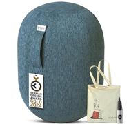 VLUV® KAPSUL STOV Capsule d'équilibre [Respirante avec poignée de transport et protection contre le roulement] Housse en tissu lavable | Tabouret ergonomique | Tabouret de bureau | Tabouret pivotant |
