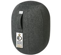 VLUV® Kapsul Stov Tabouret d'équilibre ergonomique avec poignée de transport et protection anti-basculement - Housse en tissu lavable - Anthracite - Taille M
