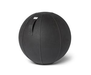 VLUV Pouf rond gonflable en polyester imitation cuir - SBV-011.65BK