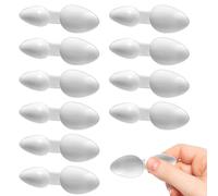 VLYX Cuillères en Plastique Double Face 5 ML/2,5 ML, 10 cuillères à médicaments réutilisables pour médicaments, céréales en Poudre, Lait en Poudre, café en Poudre, médicaments (Blanc)