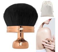 VLYX Pinceau Extra Large pour Maquillage du Corps, Pinceau Kabuki 3,1 pouces pour Fond de Teint et Bronzage, Poils Doux pour Visage, Jambes et Dos (Rose Doré Clair)