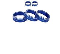 VLZUNO Couvercle de bouton de climatisation de voiture, interrupteur de commande, anneau de garniture, accessoires de décoration, for, VW, Golf, MK7 2014 - 2020 Garniture de bouton de climatiseur de