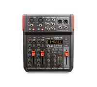 Vonyx Console de mixage VM-KG06 6 canaux Bluetooth MP3 USB alimentation fantôme processeur de son
