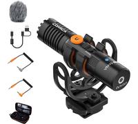 Vm10 Pro Micro Appareil Photo\U2013 Microphone Canon À Condensateur Supercardioïde Avec Sortie Usb-C & 3,5 Mm \U2013 Micro Externe Pour Caméra, Appareil Photo, Caméscope, Smartphone, Vlog[Z155]