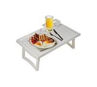 Aidapt Table Pliante avec Pieds et Porte-Boissons. Bords surélevés, Rangement Facile, Plateau pour Les Genoux, Petit déjeuner au lit, travaux manuels, 475 x 300 mm, Espace utilisable, léger