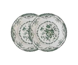 VMAPJIZA Assiettes à dîner en porcelaine, assiettes à apéritif en céramique de 20,3 cm, assiettes à salade, assiettes à dessert rondes, assiettes en céramique pour pâtes, gâteaux, gaufres,