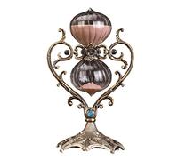 VMAPJIZA Grand sablier avec sable - 60 minutes - Alliage de zinc antique en relief - Horloge de 1 heure - Pour décoration moderne de la maison, de la cuisine, du bureau