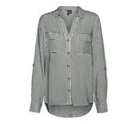 VMBUMPY L/S T-Shirt New WVN GA Noos, Scarab/Rayures : Blanc Neige, S