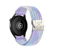 VMBVBHMDF Boucle tressée 18/20/22 for Garmin Venu/3/3s/Forerunner 265S/265/645, bracelet style parachute, compatible avec les montres Samsung et Huawei GT(Violet,20mm)
