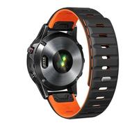 VMBVBHMDF Bracelet À Ajustement Rapide 26mm 22mm Fit For Garmin Fenix 8 7 7X 6 6X 5X Plus/Epix Pro Gen 2 43mm 47mm 51mm, Bracelet En Silicone Enduro 3(Black Orange,22mm)