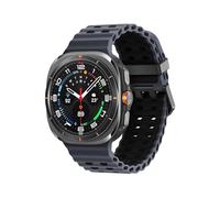 VMBVBHMDF Bracelet Compatible Fit For Samsung Galaxy Watch 7 Ultra 47mm, Accessoire Sport Bicolore En Silicone, Compatible For Galaxy Watch 7 Ultra 47mm(Coal black)