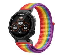 VMBVBHMDF Bracelet De Montre En Nylon Fit For Garmin Forerunner 735XT, Compatible Avec Les Modèles Forerunner 735 220 230 235 620 630(Red Rainbow)