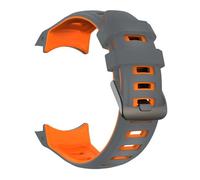 VMBVBHMDF Bracelet De Montre En Silicone 26mm Compatible Fit For Garmin Instinct 2X Solar-Tactical Edition, Bracelet De Rechange(Grey Orange)