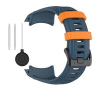 VMBVBHMDF Bracelet De Montre En Silicone Compatible Fit For Garmin Instinct 3 45mm 50mm AMOLED Solar Watch Bracelet De Montre For Instinct 3(Blue Orange,45mm)