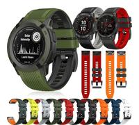 VMBVBHMDF Bracelet De Montre Quickfit Compatible Fit For Garmin Fenix 7X, 7 Pro, Solar 6, 6X Pro, Sapphire 5X, 5 Plus, 26mm Et 22mm, For EPIX Enduro 2(Carbon gray orange,26mm)