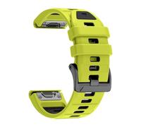 VMBVBHMDF Bracelet De Montre Sport QuickFit 22 Mm 26 Mm Compatible Fit For Garmin Fenix 8 E Fenix 8 47mm 51mm 965 955 7X 7 6X 6, Bracelet De Rechange En Silicone(Green black,22mm)