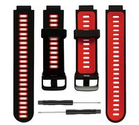 VMBVBHMDF Bracelet De Rechange For Montre Fit For Garmin Forerunner 235, Compatible Fit For Garmin Forerunner 230/220/235/620/630/735XT(Black red)