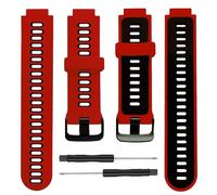 VMBVBHMDF Bracelet De Rechange For Montre Fit For Garmin Forerunner 235, Compatible Fit For Garmin Forerunner 230/220/235/620/630/735XT(Red black)
