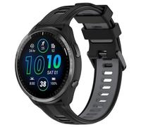VMBVBHMDF Bracelet De Sport En Silicone For Montre Fit For Garmin Fenix 7 Pro, 6, 5, Forerunner 965, 955, Solar 945, 935, 745(Black Grey)