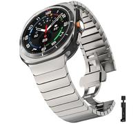 VMBVBHMDF Bracelet En Acier Inoxydable Fit For Samsung Galaxy Watch 7 Ultra 47mm Bracelet Pour Galaxy Watch Ultra 47mm Bande(Titanium)