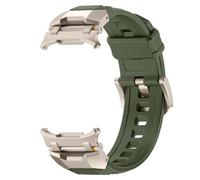VMBVBHMDF Bracelet en caoutchouc souple fit for Samsung Galaxy Ultra Watch Ultra 47 mm, bracelet de sport Correa fit for Samsung Galaxy 7 Ultra 47 mm(Titanium Green)