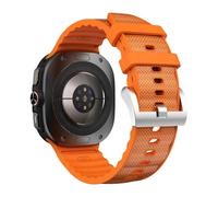 VMBVBHMDF Bracelet en nylon et silicone for Galaxy Watch Ultra Peakform, compatible fit for Samsung Watch Ultra 47mm, bracelet de sport(Orange)
