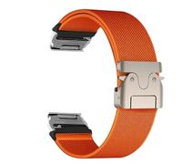 VMBVBHMDF Bracelet En Nylon Quickfit 22mm 26mm Compatible Fit For Garmin Descent Mk3i Et 51mm Mk2 Compatible Fit For Garmin Enduro 2 MARQ/Epix Gen 2. Accessoires For Bracelets De Sport.(Orange 1,26mm)