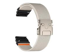 VMBVBHMDF Bracelet En Nylon Quickfit 22mm 26mm Compatible Fit For Garmin Descent Mk3i Et 51mm Mk2 Compatible Fit For Garmin Enduro 2 MARQ/Epix Gen 2. Accessoires For Bracelets De Sport.(White 2,22mm)