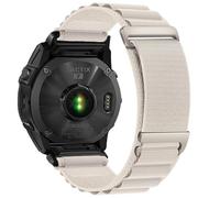 VMBVBHMDF Bracelet En Nylon Tissé QuickFit 20mm, 22mm, 26mm, Compatible Fit For Garmin Fenix 8, 47mm, 51mm, 7, 7X, 6, 6X, 5, 5X Plus, Enduro 3, Epix Pro Gen 2(Starlight titanium,22mm)