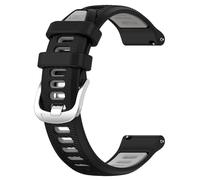 VMBVBHMDF Bracelet En Silicone 20mm, 22mm, 18mm, Compatible Fit For Garmin Forerunner 265, 265S, 255 Music, Vivoactive 4, 4S, Venu 2, Vivoactive RUN(Black gray,20MM)