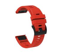 VMBVBHMDF Bracelet En Silicone 22mm 26mm Compatible Fit For Garmin Fenix 6X, 6 Sapphire, 7X, 7 Pro, Solar 5, 5X Plus, 3, 3HR, Epix Approach S62, 60 QuickFit(Red,22mm)