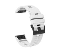 VMBVBHMDF Bracelet En Silicone 22mm 26mm Compatible Fit For Garmin Fenix 6X, 6 Sapphire, 7X, 7 Pro, Solar 5, 5X Plus, 3, 3HR, Epix Approach S62, 60 QuickFit(White,22mm)