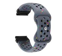 VMBVBHMDF Bracelet En Silicone 22mm 26mm For Montre Fit For Garmin Fenix 8 51mm 7 7X 6 6X Pro 5 5X Plus QuickFit Forerunner 945 925(Grey 1,22mm)