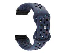 VMBVBHMDF Bracelet En Silicone 22mm 26mm For Montre Fit For Garmin Fenix 8 51mm 7 7X 6 6X Pro 5 5X Plus QuickFit Forerunner 945 925(Blue 1,26mm)