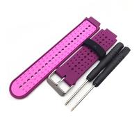 VMBVBHMDF Bracelet en silicone coloré for montre fit for Garmin Forerunner 235, compatible avec les modèles 220, 230, 235, 620, 630 et 735(Wine Red Powder)