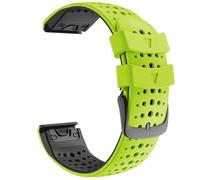 VMBVBHMDF Bracelet en silicone Quickfit 26/22mm for montre fit for Garmin Fenix 7X, 7, 5, 5X Plus, 6X, 6 Pro, 3HR, Forerunner 935, 945, Enduro, Epix Gen 2(White Black,26mm)