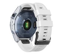 VMBVBHMDF Bracelet En Silicone Quickfit For Montre Fit For Garmin Fenix 8 E, Fenix 7, 7X, 6, 5X, Enduro 3, 2 Pro, Tactix 7 Pro, 26mm, 22mm(White,22mm)