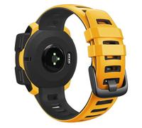 VMBVBHMDF Bracelet En Silicone Souple For Montre Fit For Garmin Instinct Solar Crossover Tactical Esports Tide, Bracelet Instinct 2 Solar(Yellow black)