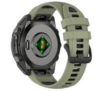 VMBVBHMDF Bracelet Quick Fit Fenix8 Compatible Fit For Garmin FenixE 6 6X Epix Pro Gen 2 51mm 47mm Bracelet En Silicone Double Couleur 22mm 26mm Compatible Fit For Garmin Fenix 7X 7(Military green b
