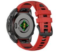 VMBVBHMDF Bracelet Quick Fit Fenix8 Compatible Fit For Garmin FenixE 6 6X Epix Pro Gen 2 51mm 47mm Bracelet En Silicone Double Couleur 22mm 26mm Compatible Fit For Garmin Fenix 7X 7(Red black,26mm)