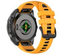 VMBVBHMDF Bracelet Quick Fit Fenix8 Compatible Fit For Garmin FenixE 6 6X Epix Pro Gen 2 51mm 47mm Bracelet En Silicone Double Couleur 22mm 26mm Compatible Fit For Garmin Fenix 7X 7(Orange black,20m