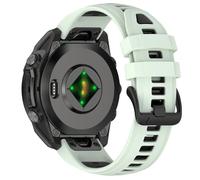 VMBVBHMDF Bracelet Quick Fit Fenix8 Compatible Fit For Garmin FenixE 6 6X Epix Pro Gen 2 51mm 47mm Bracelet En Silicone Double Couleur 22mm 26mm Compatible Fit For Garmin Fenix 7X 7(Mint black,22mm)