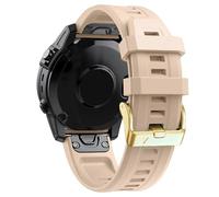 VMBVBHMDF Bracelet Quickfit 20 mm compatible fit for Garmin Fenix 7S, 6S Pro, 5S Plus, bracelet en silicone for montre Epix Pro Gen 2 42 mm Mk2S(Apricot)