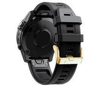 VMBVBHMDF Bracelet Quickfit 20 mm compatible fit for Garmin Fenix 7S, 6S Pro, 5S Plus, bracelet en silicone for montre Epix Pro Gen 2 42 mm Mk2S(Black)