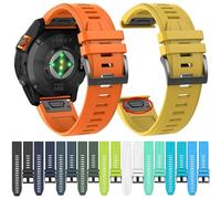 VMBVBHMDF Bracelet QuickFit 22mm 26mm En Silicone Montre Fit For Garmin Fenix E 8 7 7X 6X 6 5X 5 Pro GPS Sport Band Enduro 3 Quatix 8 7(Black,26mm)