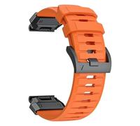 VMBVBHMDF Bracelet QuickFit en caoutchouc fluoré 22 mm 26 mm compatible fit for Garmin Fenix 8, 7X, 7Pro, Epix Pro Gen2, 47 mm 51 mm compatible fit for Garmin Fenix 6, 6X Pro, 5XPlus(Orange,26mm)