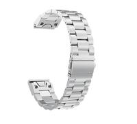 VMBVBHMDF Bracelet QuickFit En Métal 26/22/20mm For Montre Fit For Garmin Fenix 8 51mm 47mm 42mm Fenix E Tactix 7X 7 6S 6X 6 Pro 5 5X Plus(Silver,26mm)
